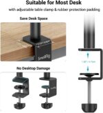 SmallRig Camera Desk Mount Table Stand, Adjustable Light Stand 15"-35", Tabletop C Clamp for DSLR Camera, Ring Light, Live Streaming, Photo Video Shooting - Image 6
