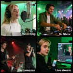 6 channel professional portable mixer, 320 DSP effects + 48V phantom power, Bluetooth sound card + 7-Band Eq Output, for PC recording, karaoke studio effects, and streaming playback - Image 10