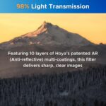 Hoya NXT Plus 77mm UV Filter — Schott B270 Clear Glass with 10-Layer HMC Multi-Coating for 98% Light Transmission, Waterproof Top-Coat, Aluminum Frame - Camera Lens Filter for Sharp, Clear Images - Image 5