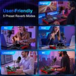 Podcast Microphone Bundle with Live Sound Card Audio Mixer, Podcast Equipment Bundle with 3.5mm BM800 Microphone for Pc/Youtube Live Streaming Singing Gaming, Sound Board with Voice Changer, Denoise - Image 10