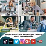 MAYBESTA Wireless Mini Microphone for iPhone, Android Phone - 2 Pack Lavalier Lapel Mic for Audio Video Recording - Clip on Content Creator Microphones for YouTube Tiktok Podcast Vlogging - Image 10