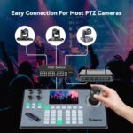 Tenveo PTZ Camera Bundle/Kits - 20X NDI AI Auto-Tracking PTZ Camera(3pcs) with HDMI/USB3.0/LAN(PoE), NDI PTZ Joystick Controller and 4K HDMI + SDI Video Switcher Mixer for Large Performance Streaming - Image 7
