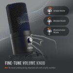 FIFINE Studio Condenser USB Microphone Computer PC Microphone Kit with Adjustable Boom Arm Stand Shock Mount for Instruments Voice Overs Recording Podcasting YouTube Vocal Gaming Streaming-T669 - Image 5