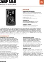 (2) JBL 305P MkII 5" 2-Way Active Powered Studio Reference Monitors Speakers - Image 10