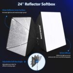 NEEWER Photography Lighting kit with Backdrops, 8.5x10ft Backdrop Stands, UL Certified 5700K 800W Equivalent 24W LED Umbrella Softbox Continuous Lighting, Photo Studio Equipment for Photo Video Shoot - Image 7