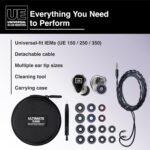 UE 350 Universal in-Ear Monitors, Triple Driver Stage Monitors with Exceptional Headroom for Musicians & Audio Engineers, 1 Pair - Image 6