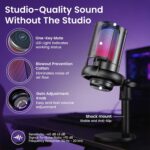 Webcam Streaming Kit with USB RGB Microphone & LED Light – 1080P 30FPS Streaming Camera Bundle for Twitch, YouTube, Podcasting, WFH – PC & Mac Compatible (Not for PS5 Alone) - Image 6