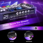 Tenveo 4K60FPS HDMI Video Switcher Mixer, 4*SDI & 4*HDMI Input, 5CH Live Streaming Switcher, 5.5’’ FHD Screen, 1080P60FPS Output, USB Video Recording, Support PTZ Camera and Controller, NDI Included - Image 5
