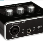 Behringer U-PHORIA UM2 Audiophile 2×2 USB Audio Interface with XENYX Mic Preamplifier | for Recording Microphones and Instruments