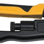 Klein Tools VDV211-100 Crimper, Extended Reach Coaxial Compression Connector for F, BNC, and RCA Connectors