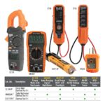 Klein Tools MM320KIT Digital Multimeter Electrical Test Kit, Non-Contact Voltage Tester, Receptacle Tester, Carrying Case and Batteries - Image 2