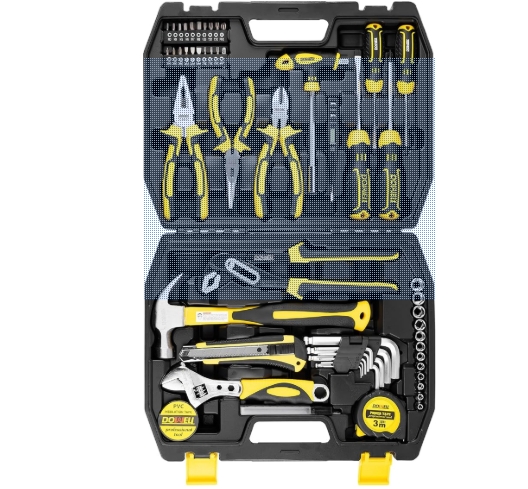 DOWELL Tool Set, 62PCS Tool Kit, Homeowner Wrench Pliers Screwdriver Set